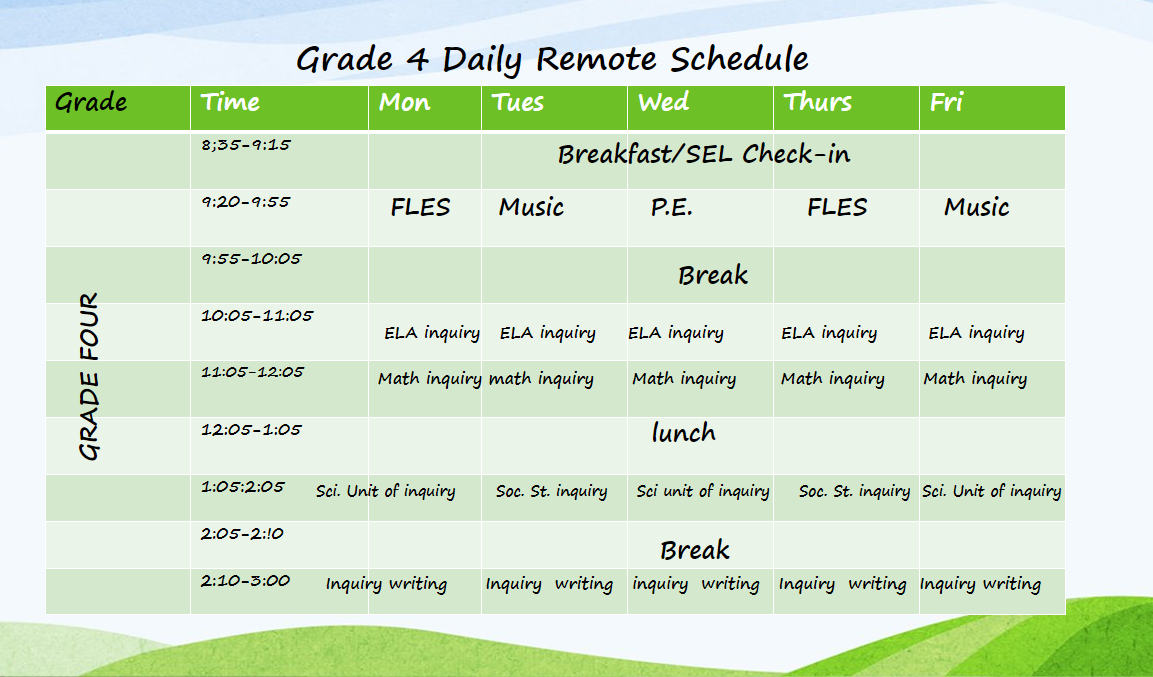 Schedule specials